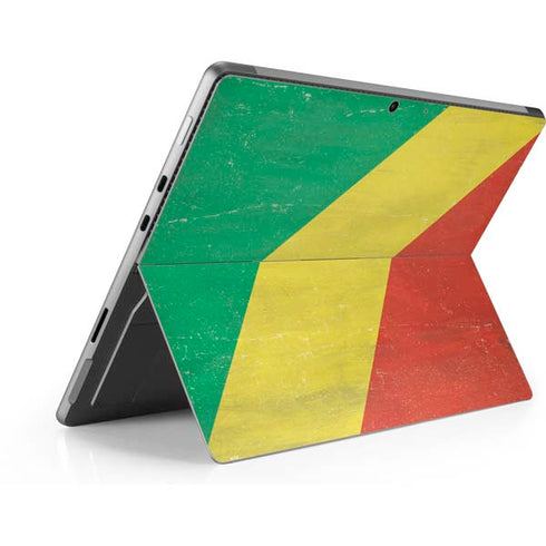 Republic of the Congo Flag Distressed Surface Pro 9 Skin